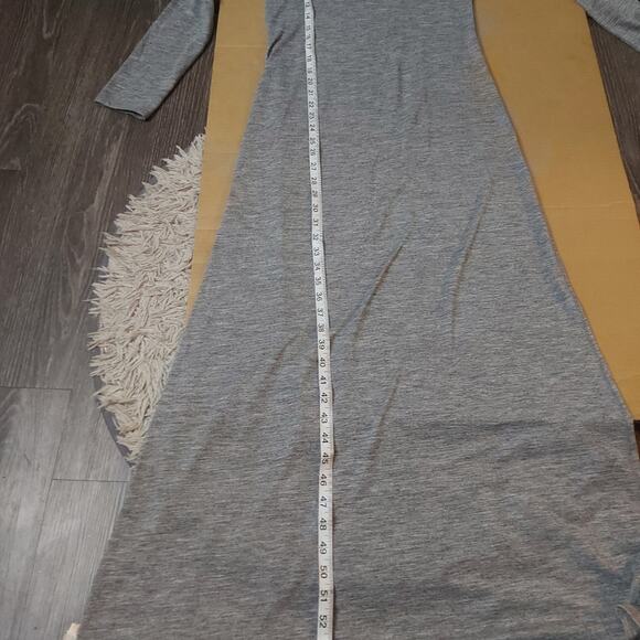 GAP Gray Long Sleeve Maxi Dress - Picture 6 of 7